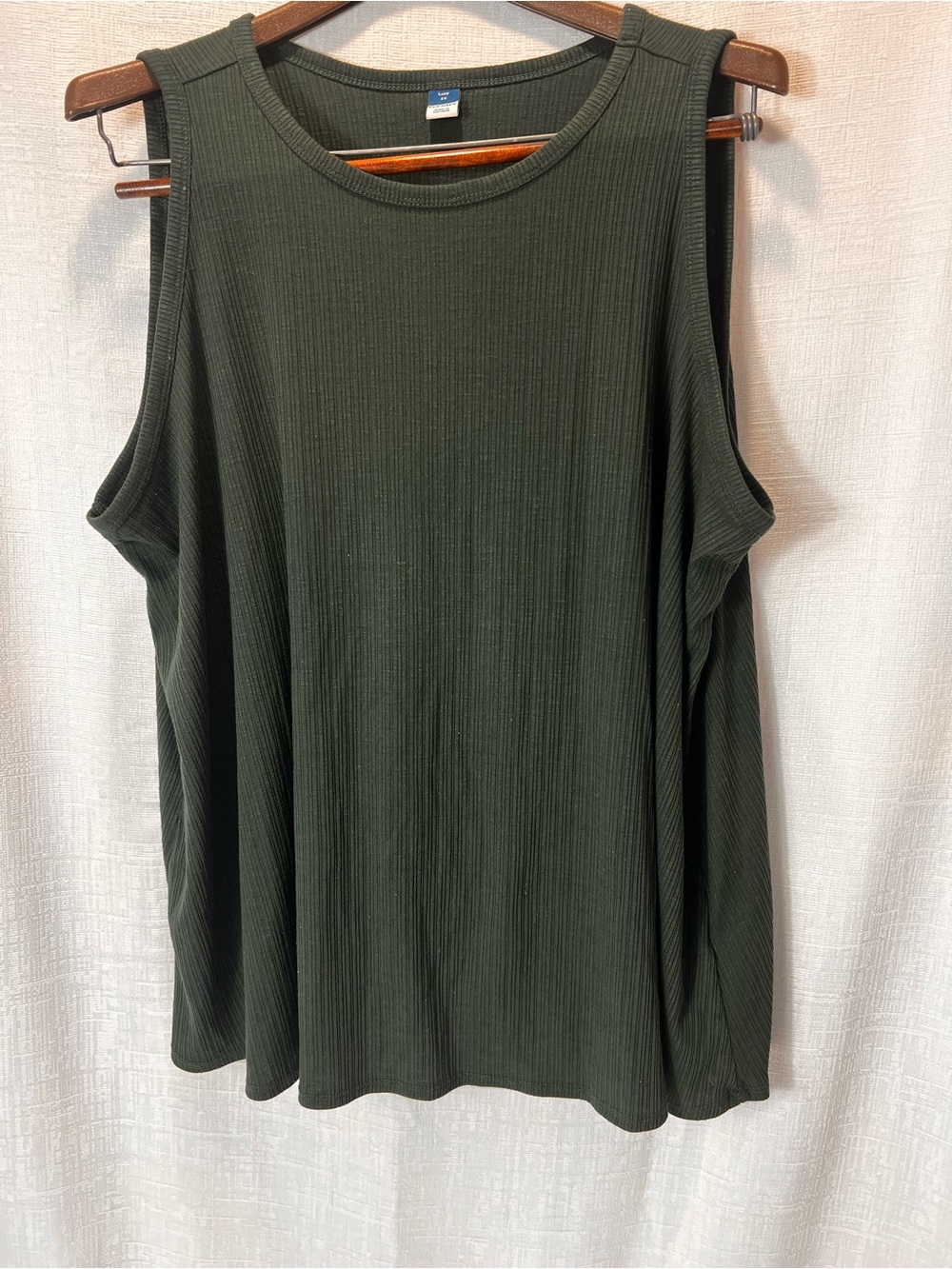Old Navy Olive Ribbed Tank Top Plus Size 2X
